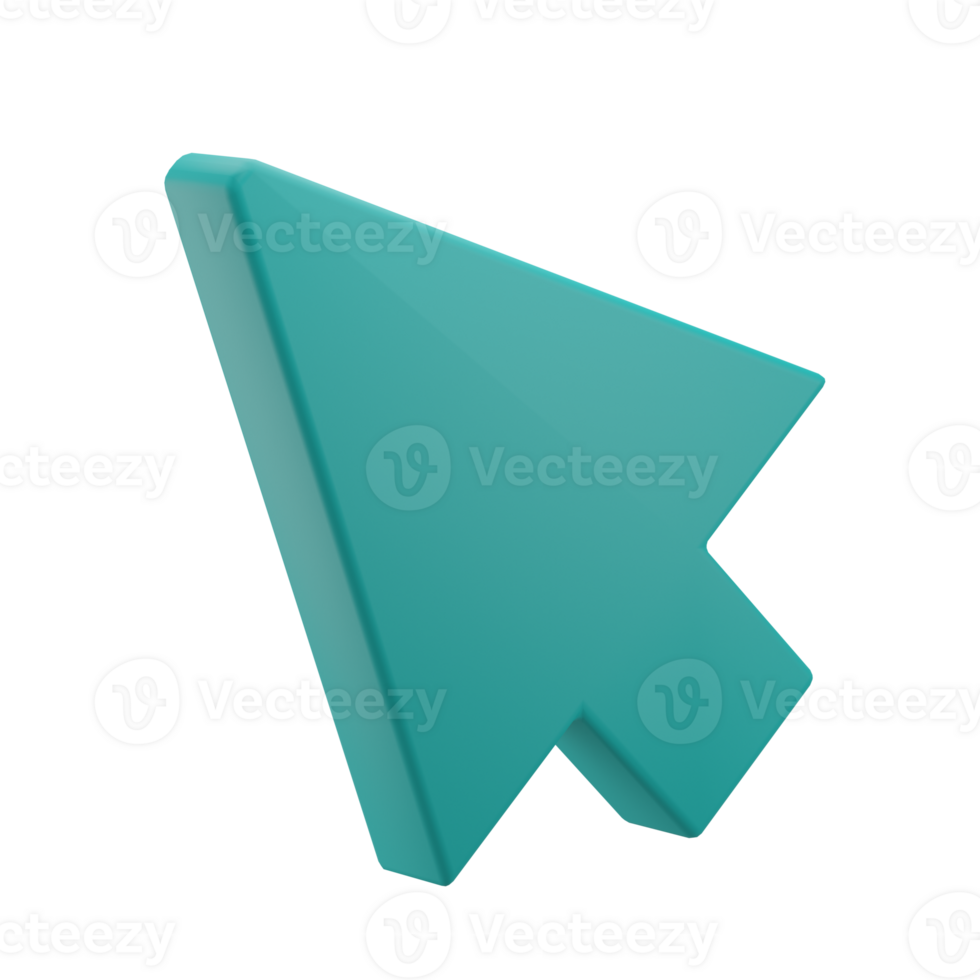 3D Cursor Icon Render Illustration png
