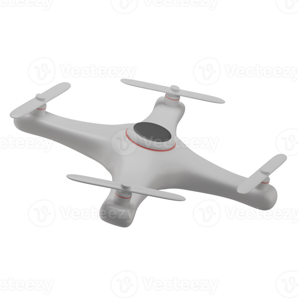 3D Drone Icon Render Illustration png