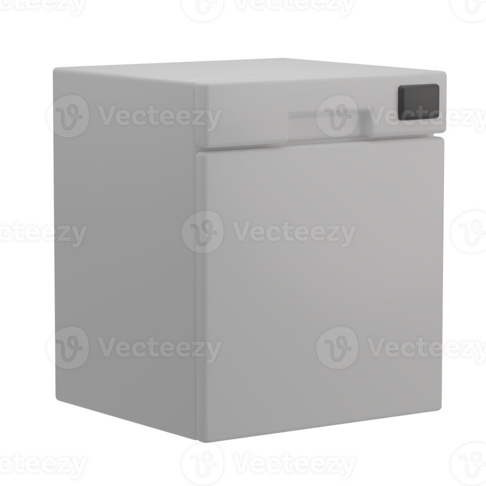 3D Dishwasher Icon Render Illustration png