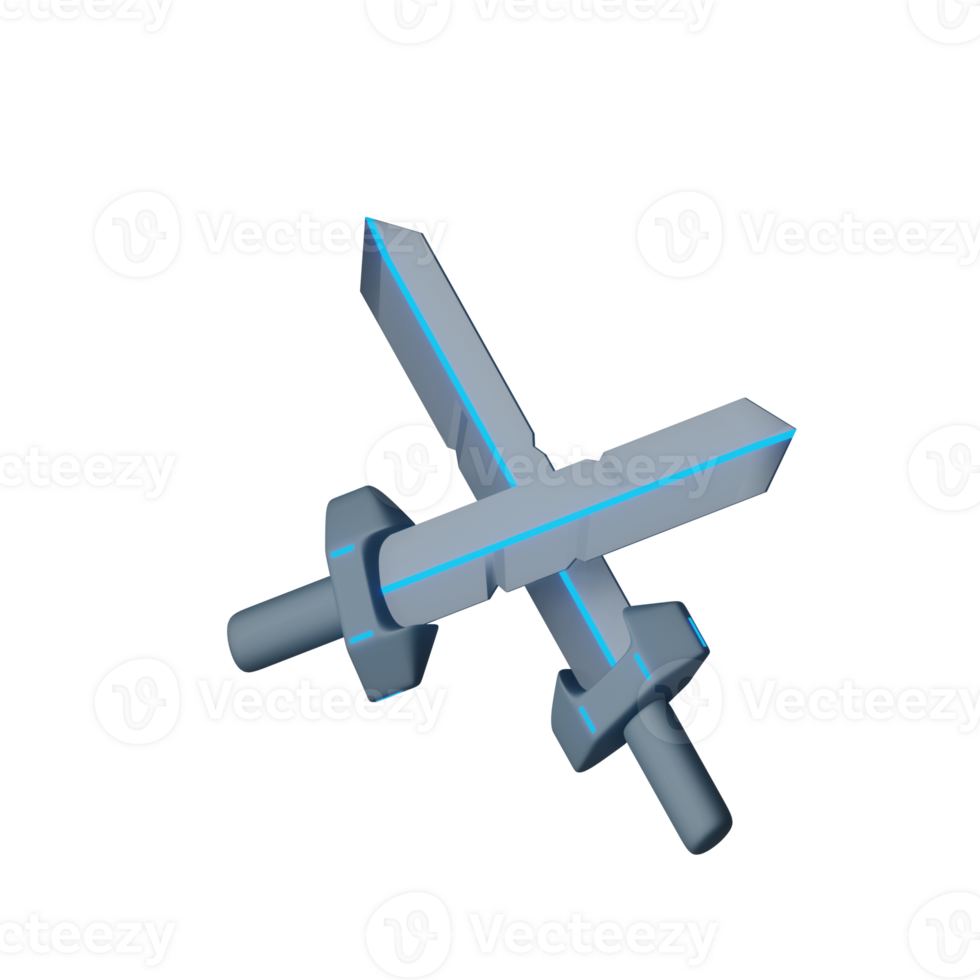 3D Fight Icon Render Illustration png