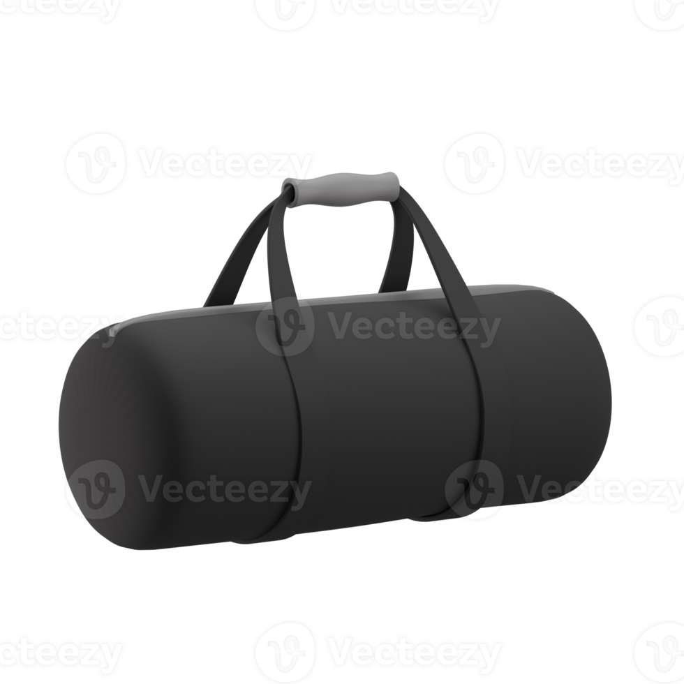 3D Gym Bag Icon Render Illustration png