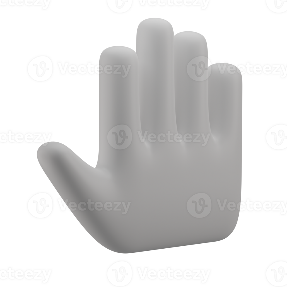 3D Hand Tool Icon Render Illustration png