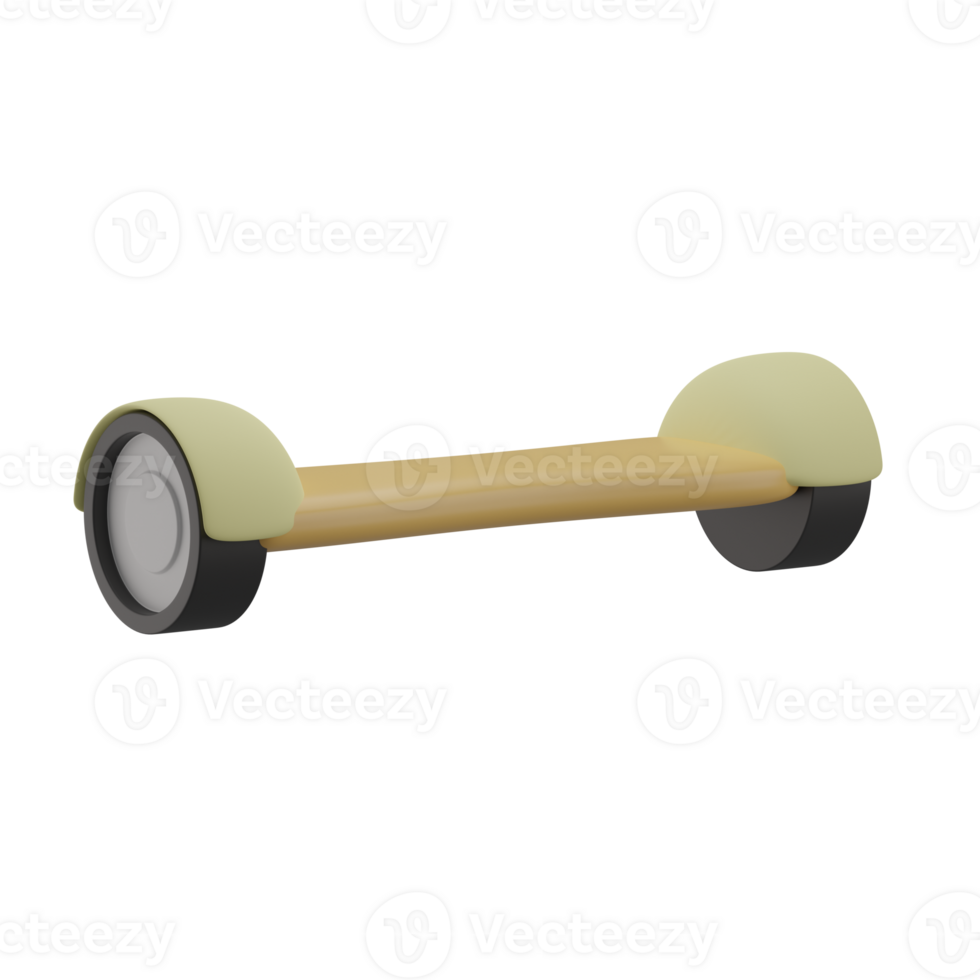 3D Hoverboard Icon Render Illustration png