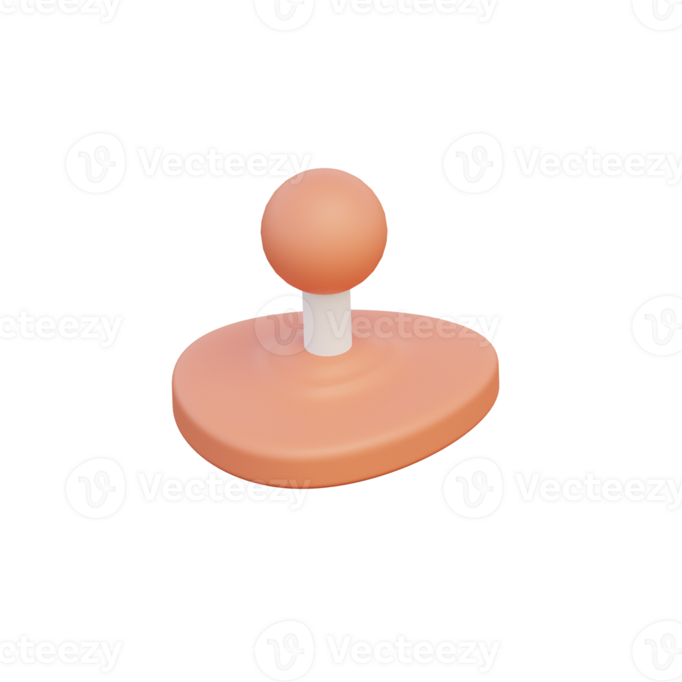 3D Joystick Icon Render Illustration png