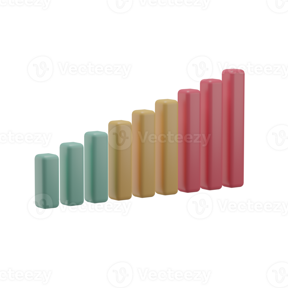 3D Level Icon Render Illustration png