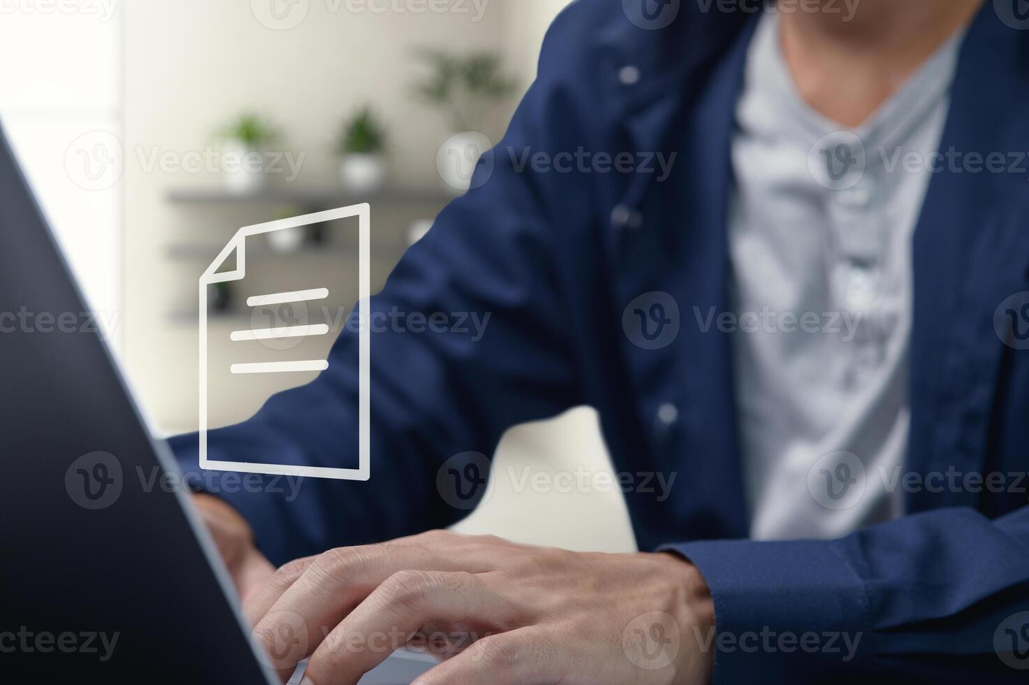 Individuals Embracing Digital Documents for Everyday Communication photo