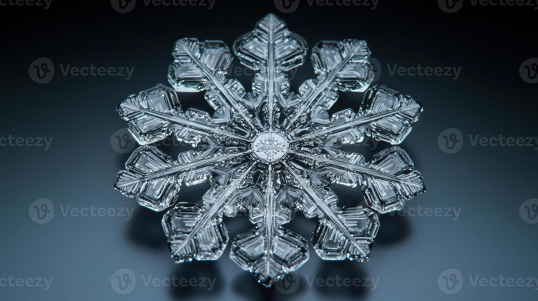 Intricate snowflake, macro shot, dark background, winter, holiday card photo