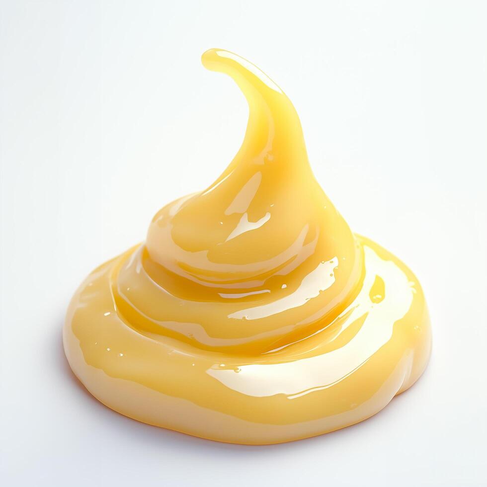 Yellow blob of something that looks like a blob of butter photo