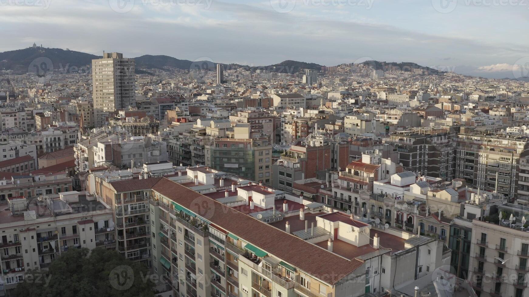 View of the blocks with residential apartment buildings from a bird's-eye view. Drone on a sunny day - apartment photo