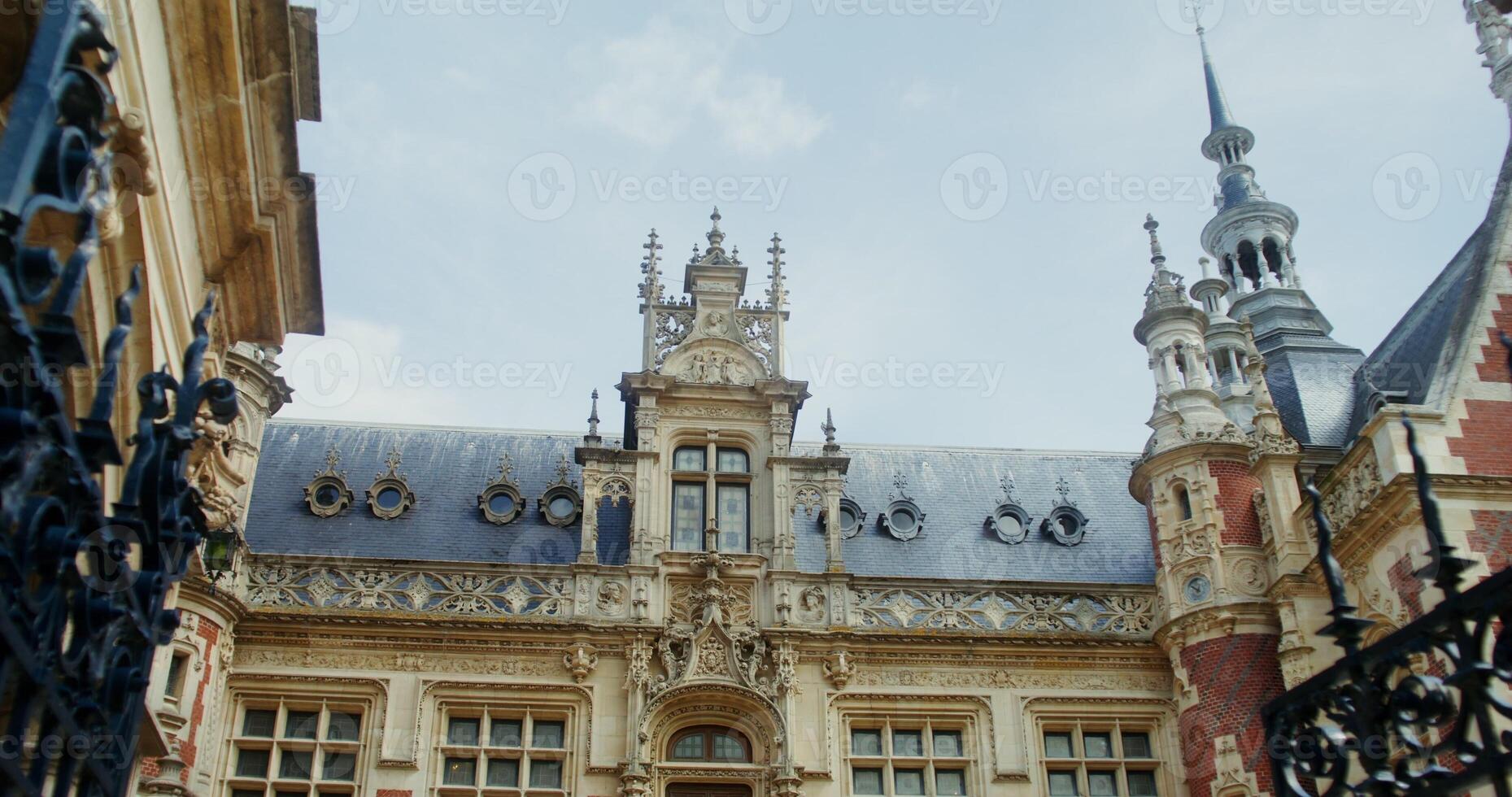Facade of the beautiful Benedictine Palace photo