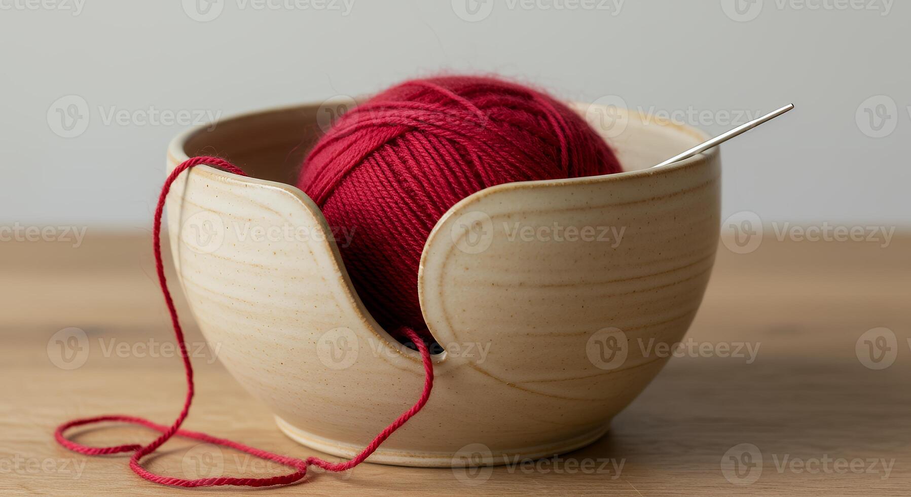 A red ball of yarn photo