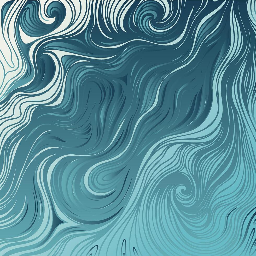 Turquoise Marble Fluid Texture Background. Trendy Abstract Liquid Ink Pattern with Swirls and Waves. Ideal for Branding, Packaging, Textile Design, and Elegant Graphic Projects vector