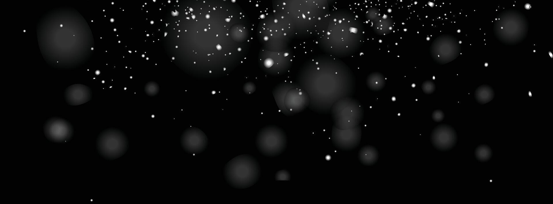Falling winter snowflakes background design vector