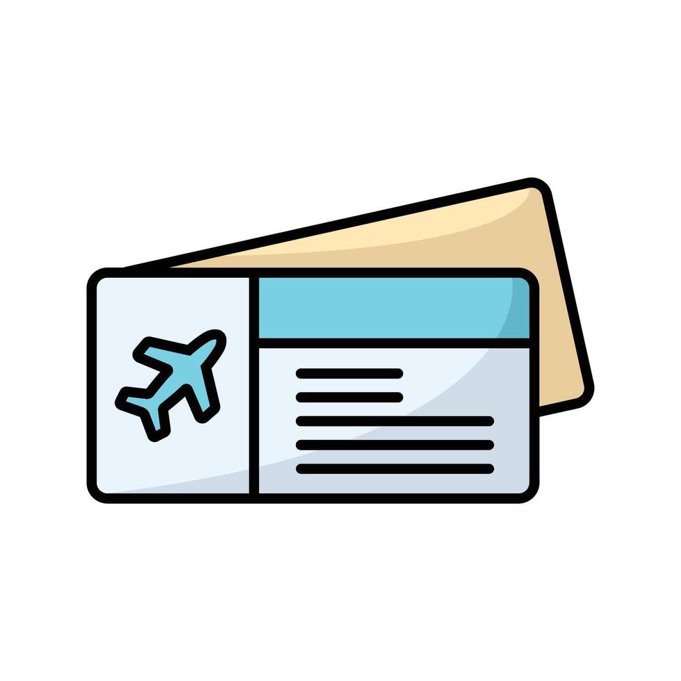 Editable Boarding Pass Icons for Global Travel Design vector