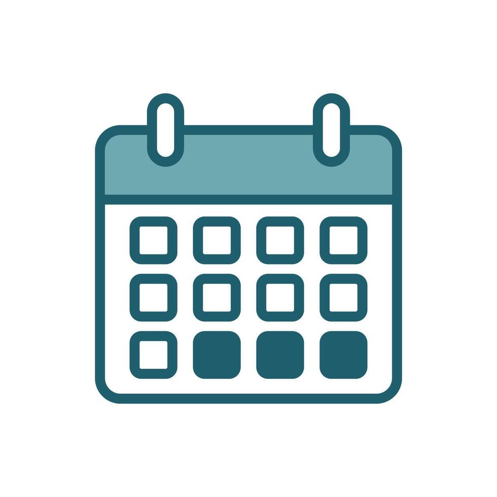 Flat Planner Icons for Personal Scheduling vector