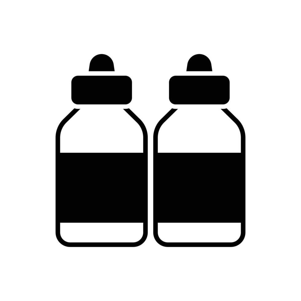 Acrylic Paint Jar Icon Flat Design vector