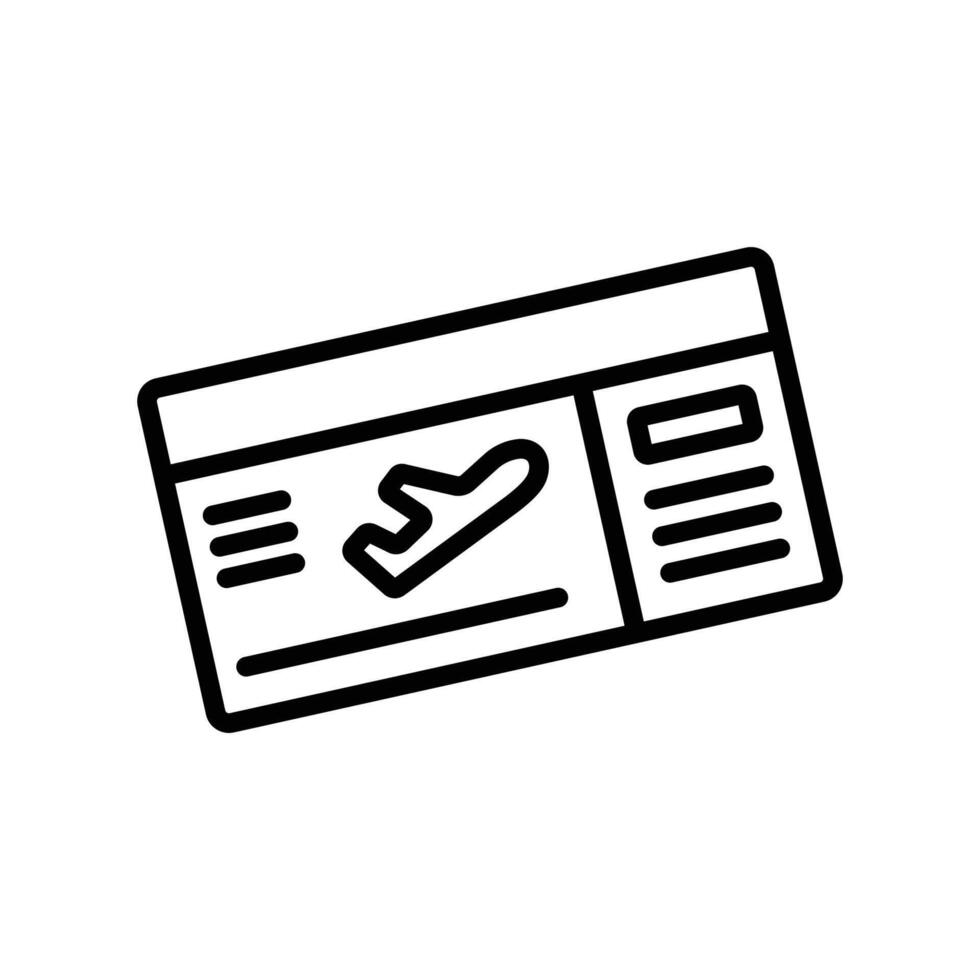 Airline Ticket Icons for Digital and Print Design vector