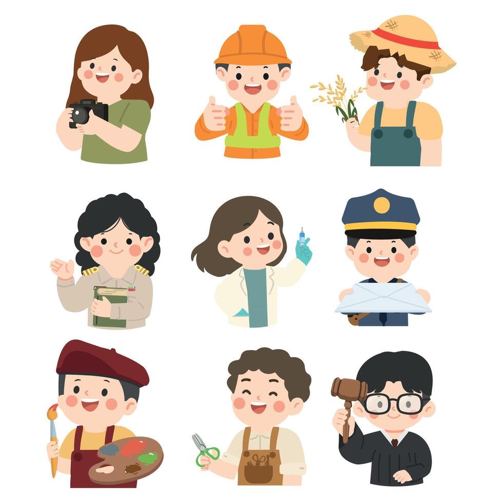 People at Work Set vector