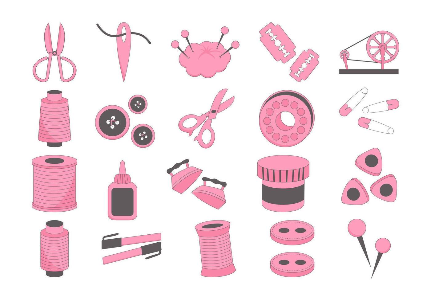 Handmade Crafting Equipment Element vector