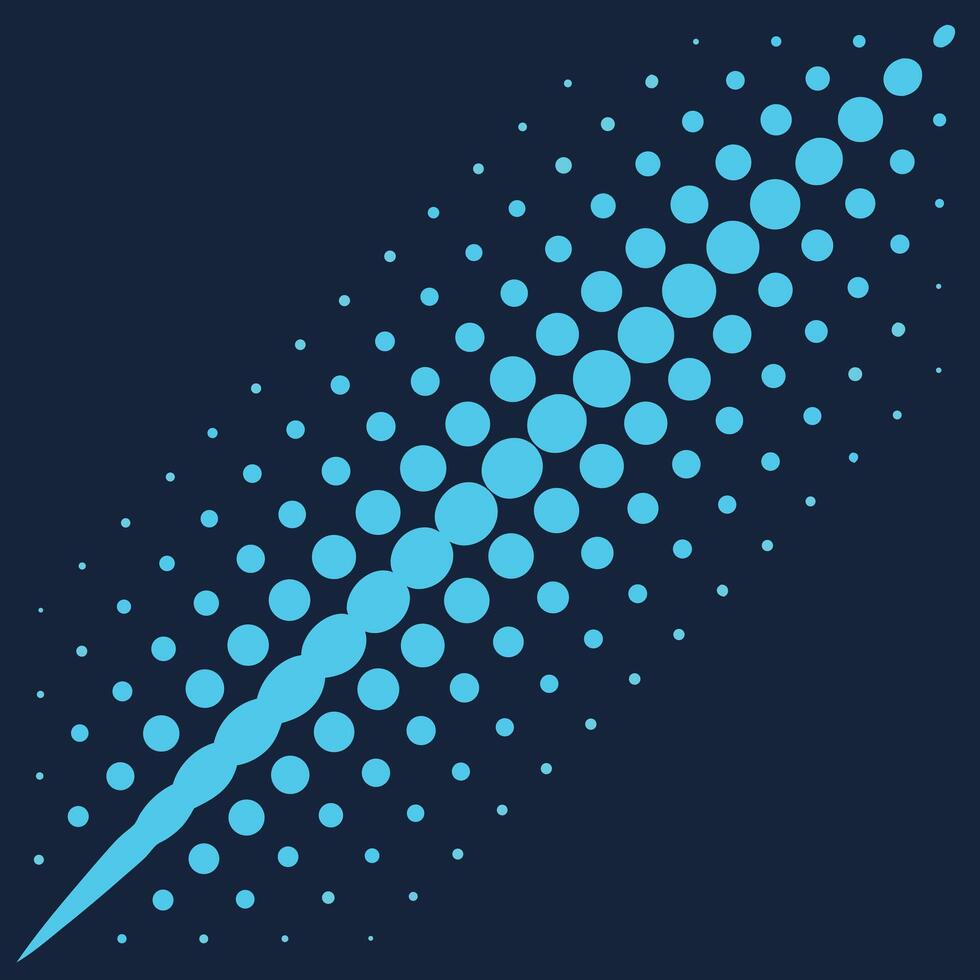 Abstract blue dotted line design background vector