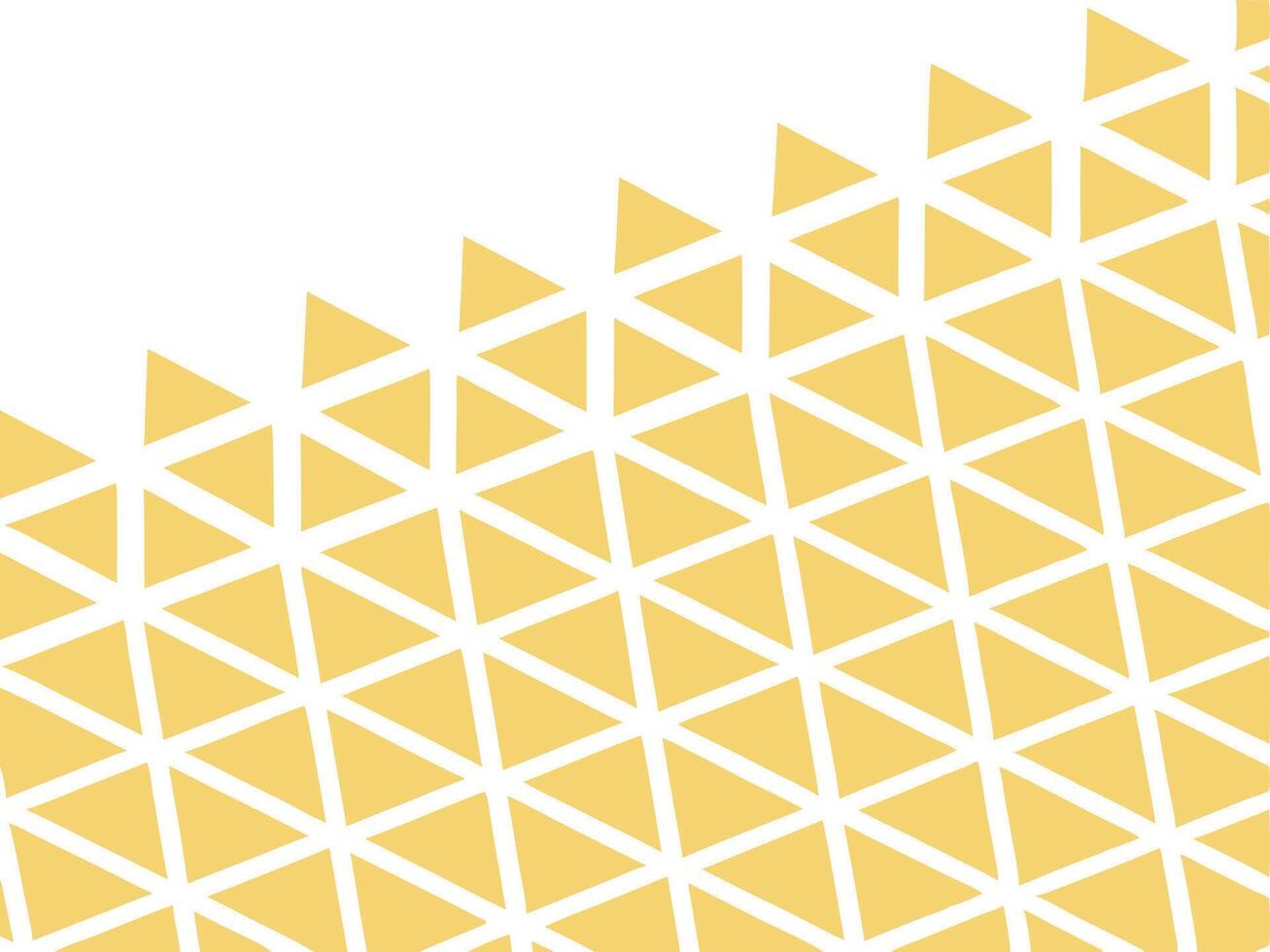 Abstract yellow triangle geometric pattern vector