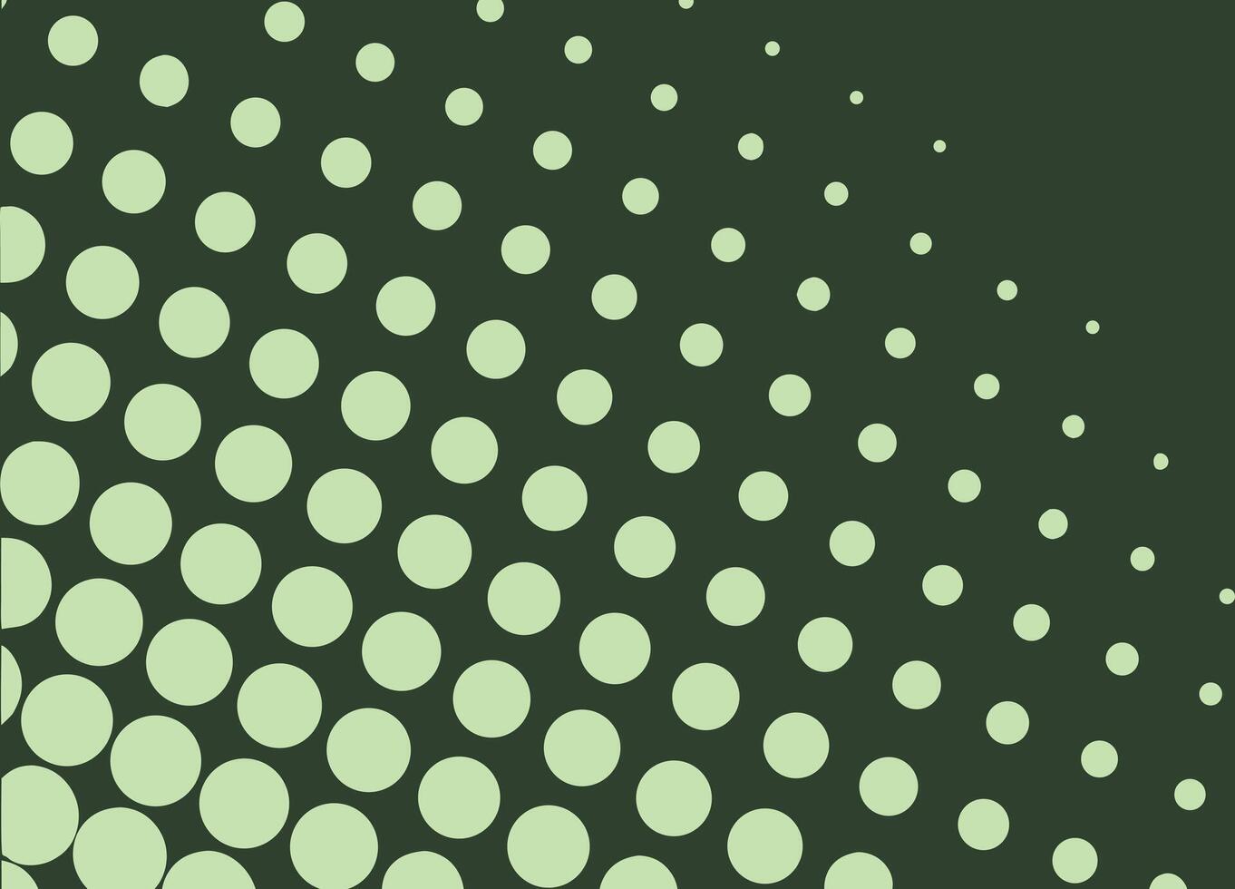 Abstract green circle pattern background vector