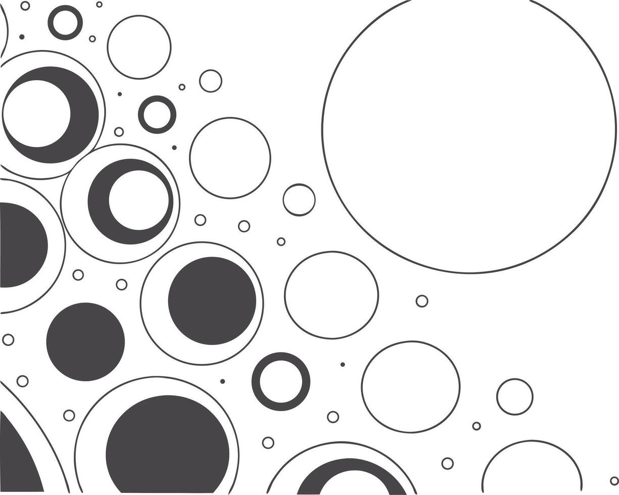 Abstract geometric circle pattern background vector