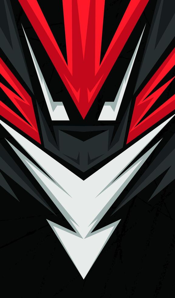 Dynamic Red and Black Esports Jersey Template vector