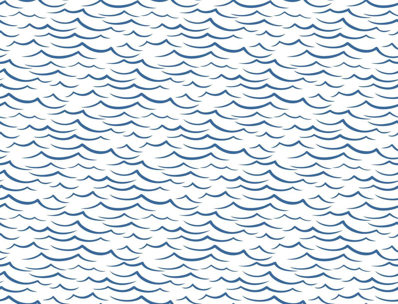 Seamless background with sea wave. vector