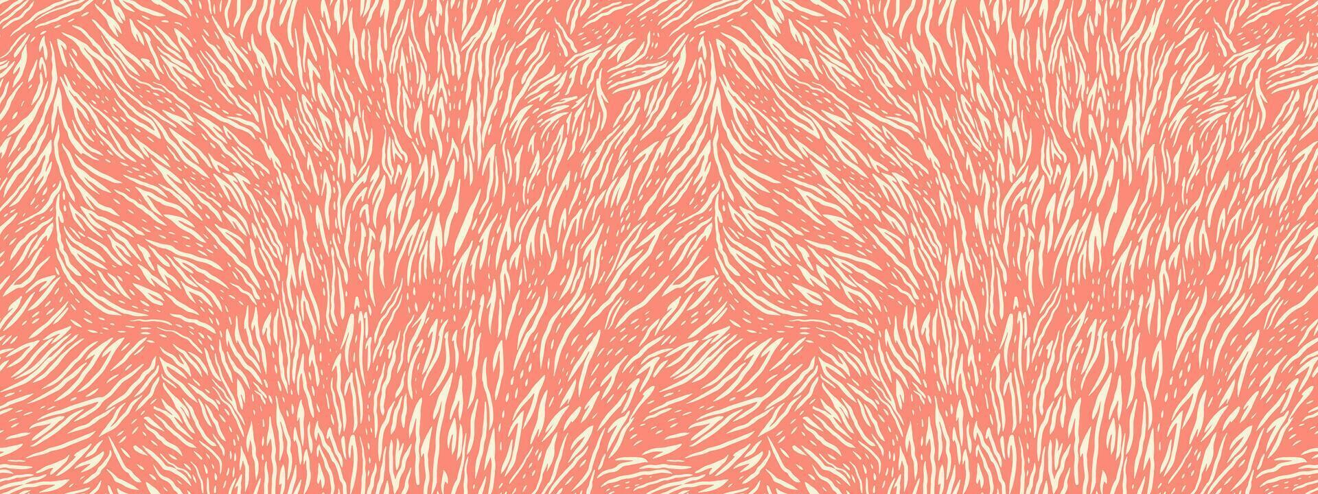 Seamless abstract pattern resembling animal fur or zebra stripes on a orange background. Print bi color for textiles, modern graphic designs. Bold contrast for stylish and artistic projects vector