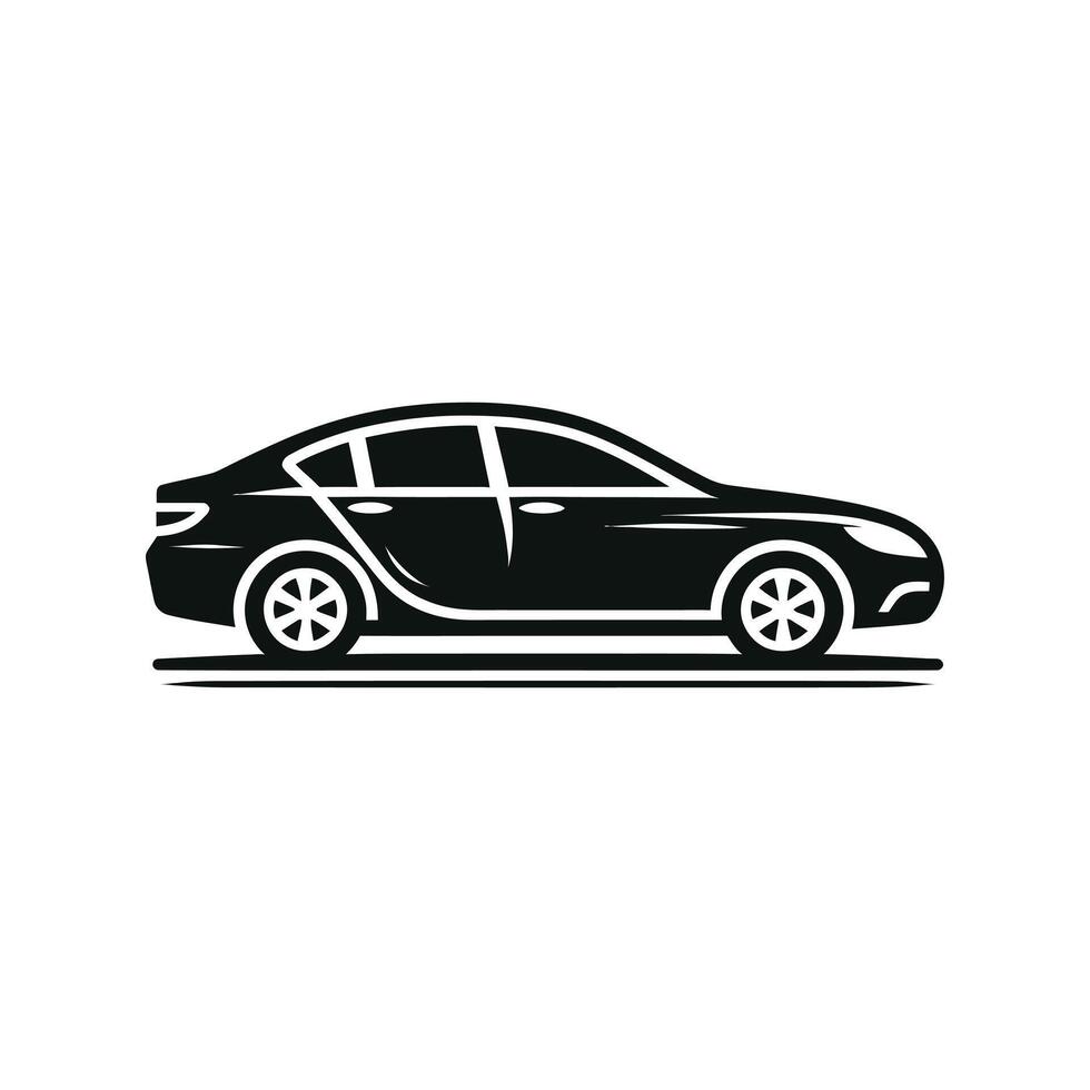 car icon on white background vector