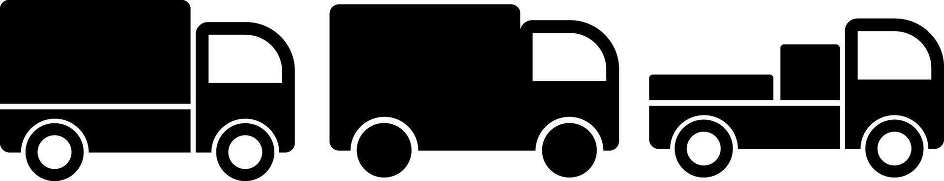 Lorry icons. Delivery Truck icons. Express delivery sign. Fast shipping truck. Logistic trucking symbol. Shipping lorry. public transit concepts vector