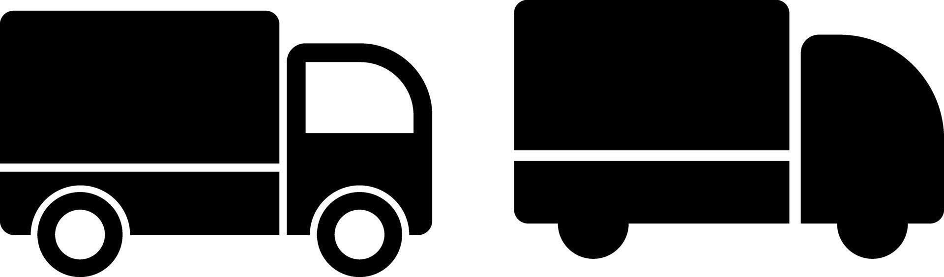 Lorry icons. Delivery Truck icons. Express delivery sign. Fast shipping truck. Logistic trucking symbols. Shipping lorry. public transit concepts vector