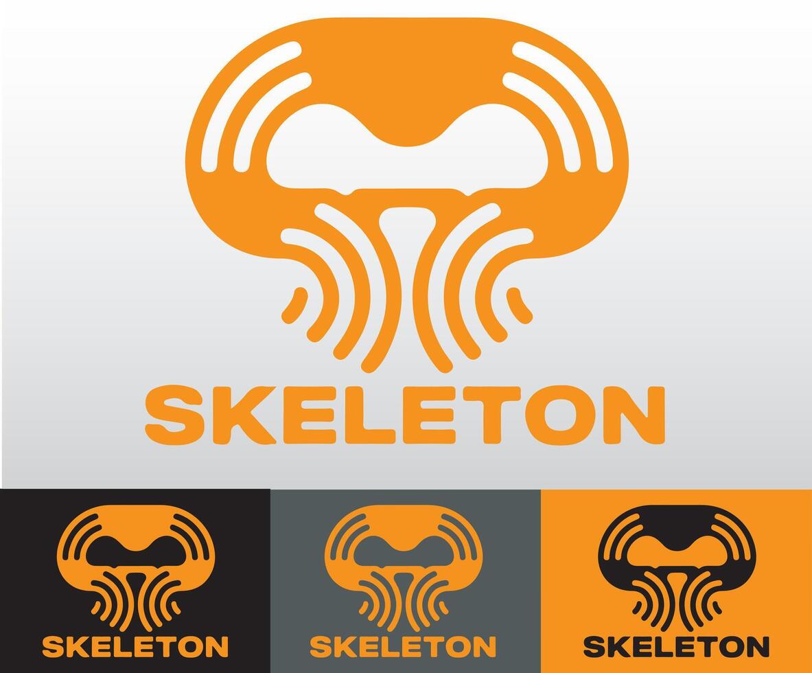 A minimal and impactful skull design developed for branding use. vector