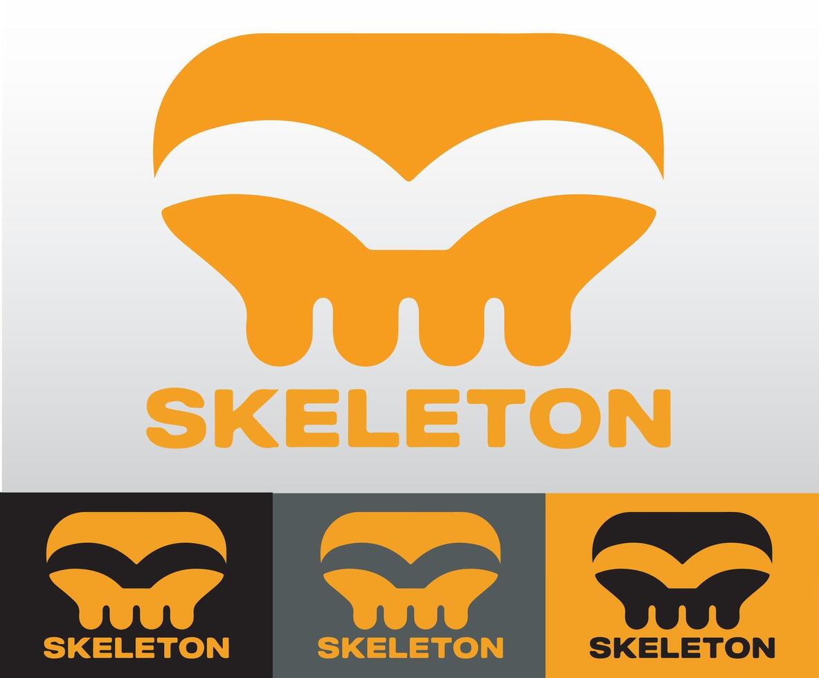 Skull design created for use in business logos and branding. vector
