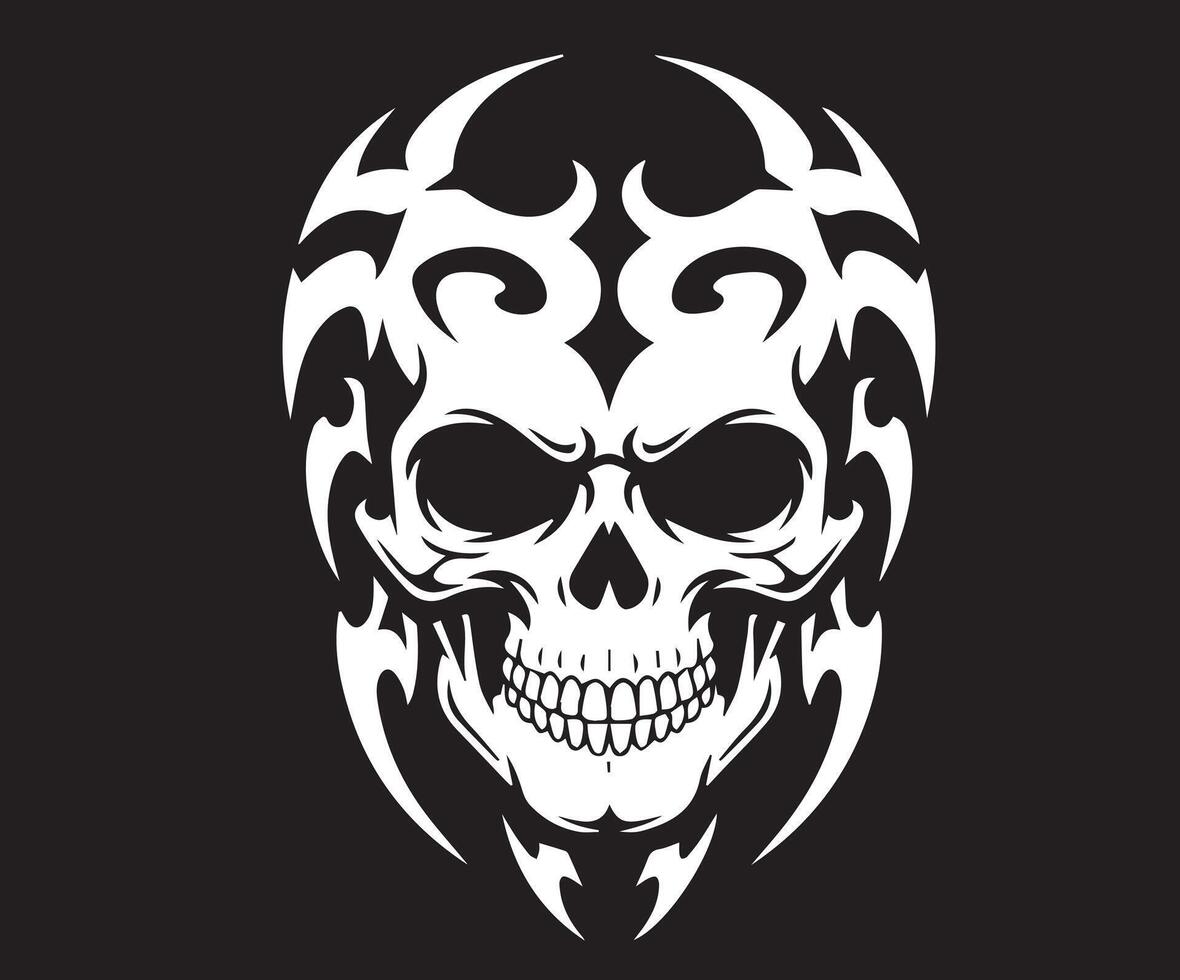 A unique skull design composed of assorted shapes. vector