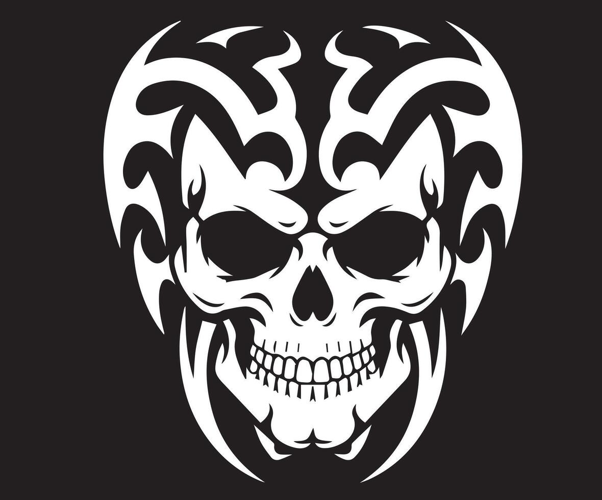 A skull concept created with varying shapes. vector