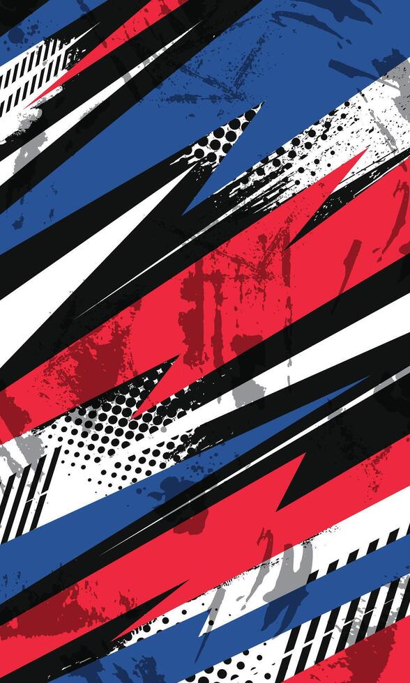 Abstract racing background for sublimation jersey and car wrap stickers vector