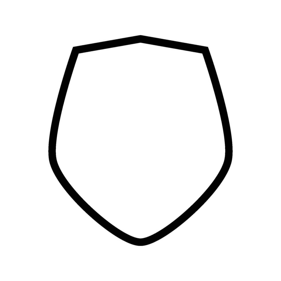 Army Shield Line Icon. vector