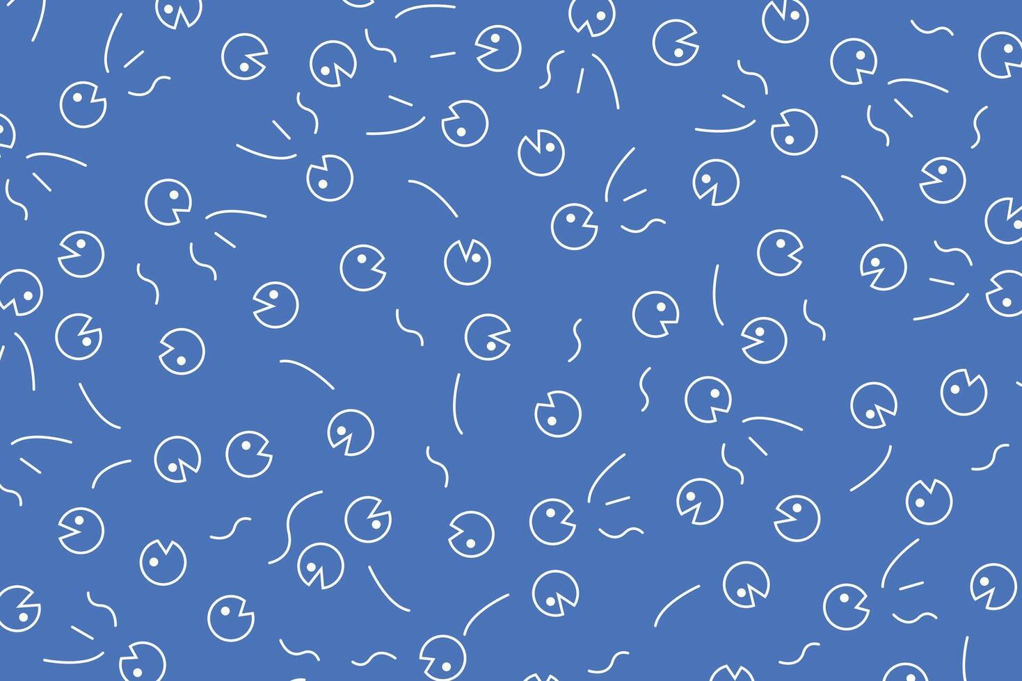 Talking conversation smileys social media seamless blue pattern vector