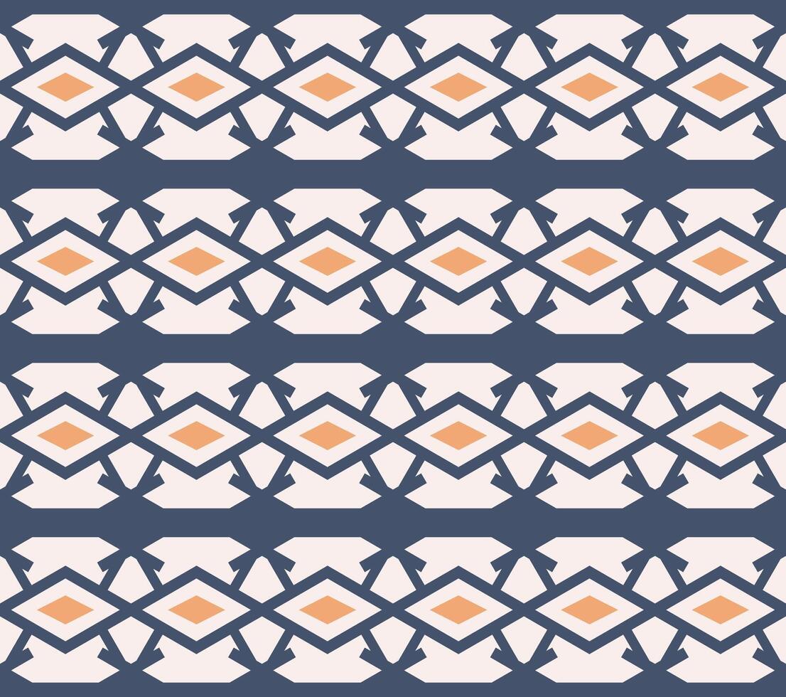 Geometric seamless pattern with abstract shapes in retro style vector