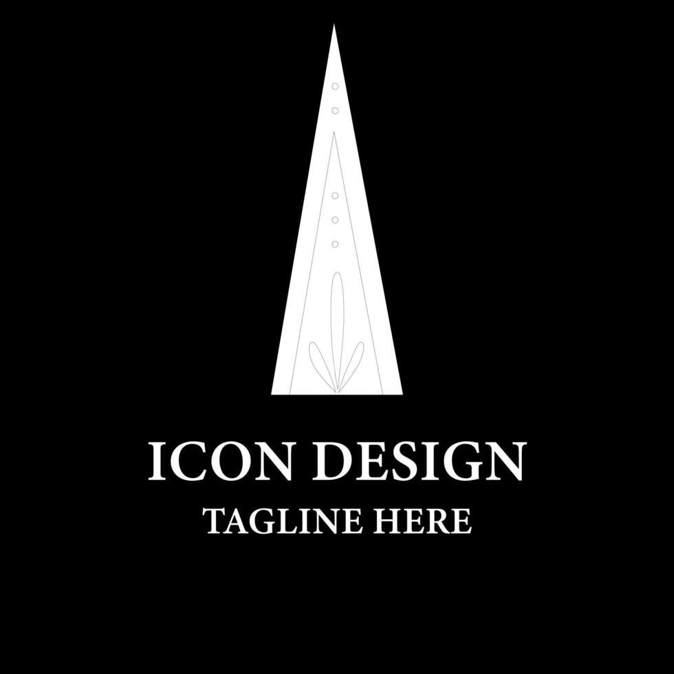 Triangle Geometric printed logo design vector