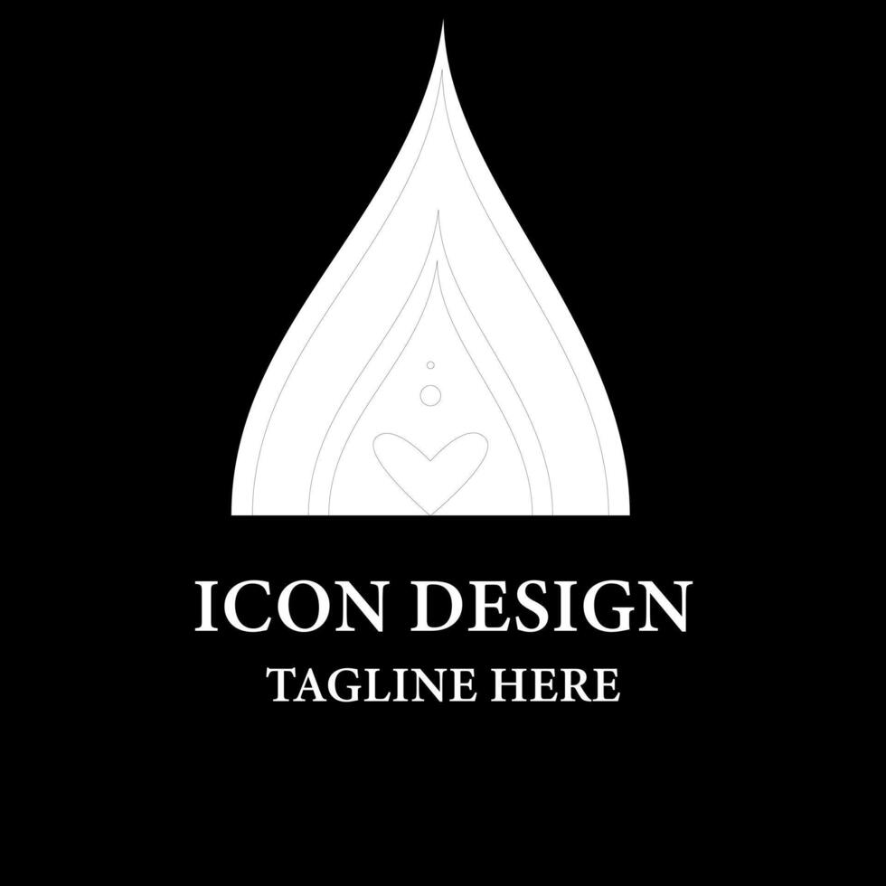 Triangle style shape printed logo design vector