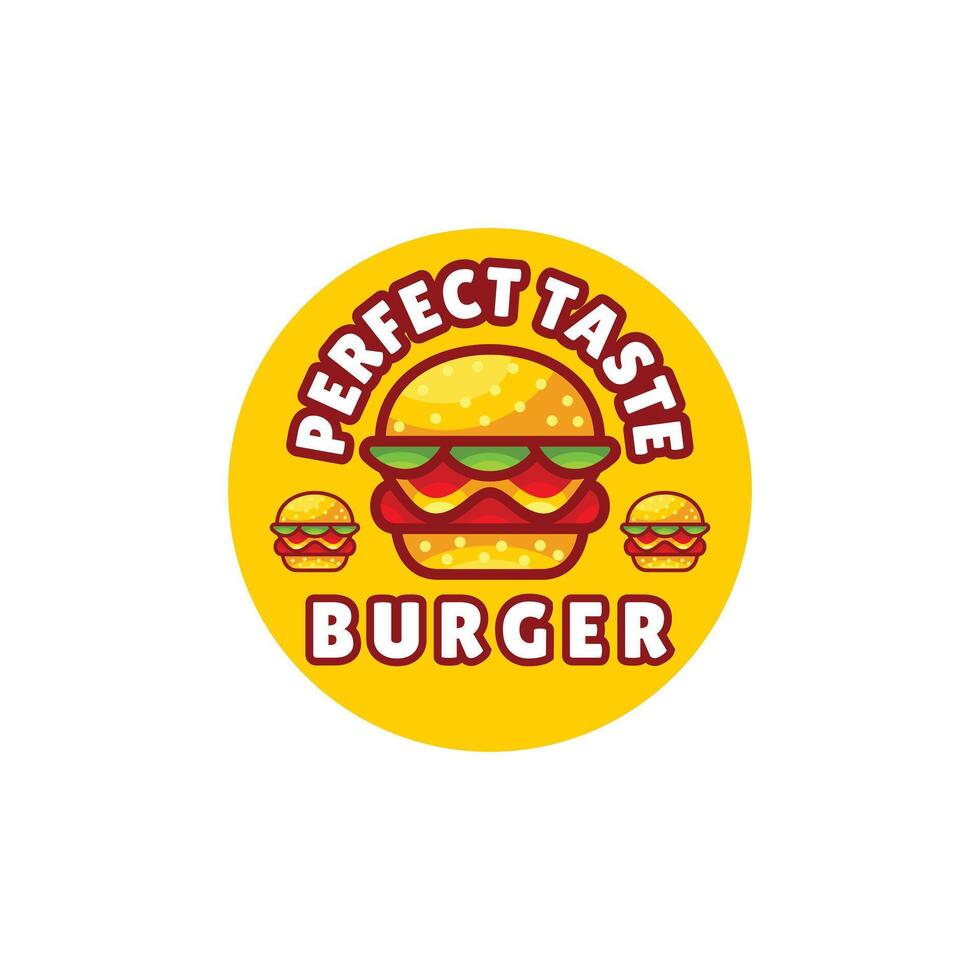 Burger Modern Minimalist Logo vector