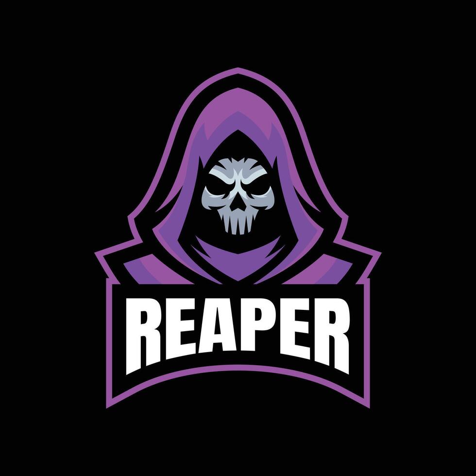 Reaper Mascot Gaming Logo vector