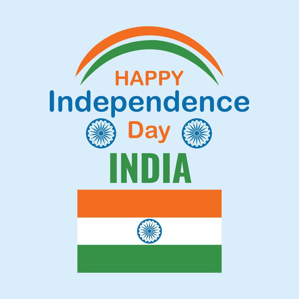 happy independence day india vector