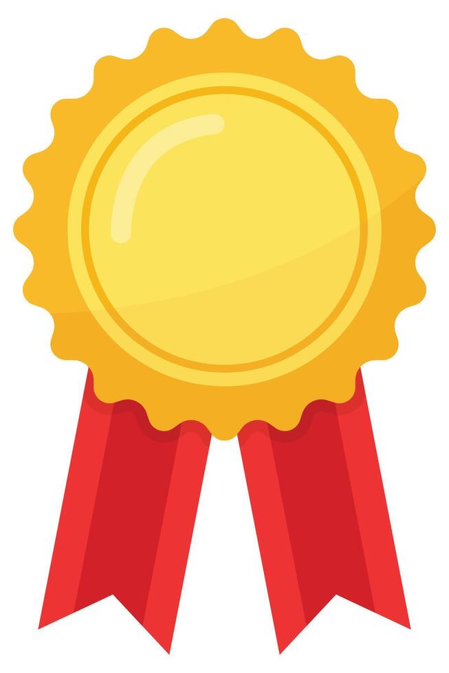 Achievement medal icon isolated on white background. vector