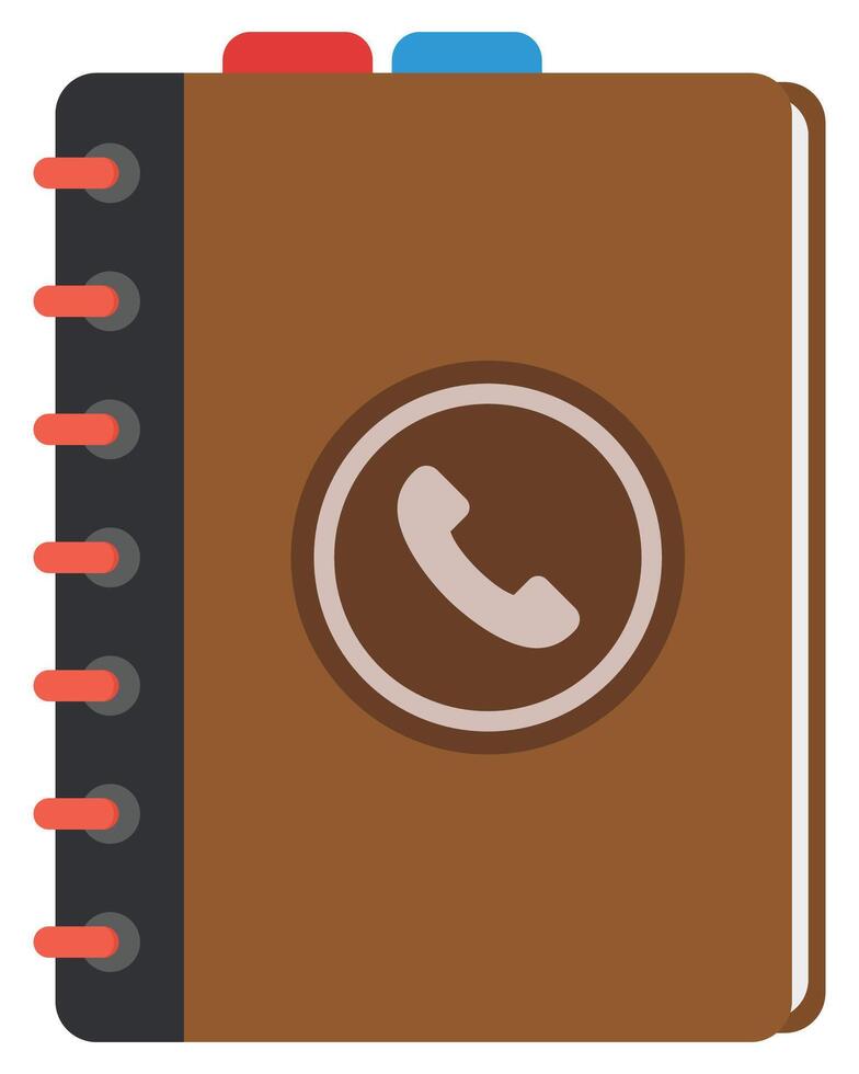 Address book icon design isolated on white background. vector