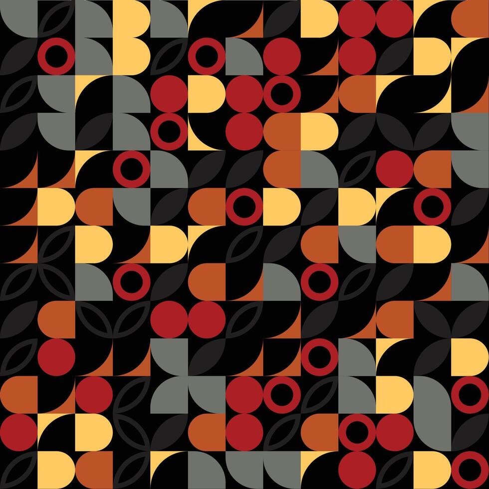 Minimalist geometric retro pattern - Industrial chic vector