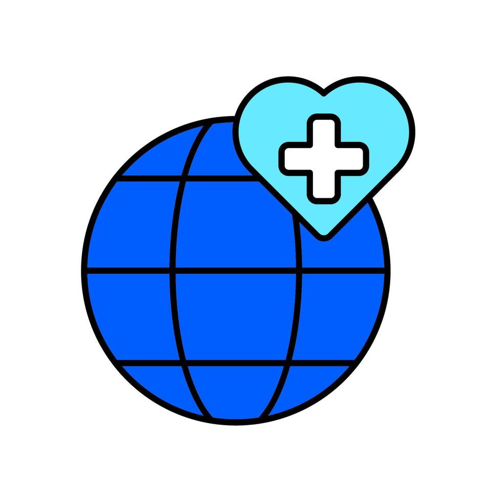 Icon a universal healthcare, isolated against a clean background vector